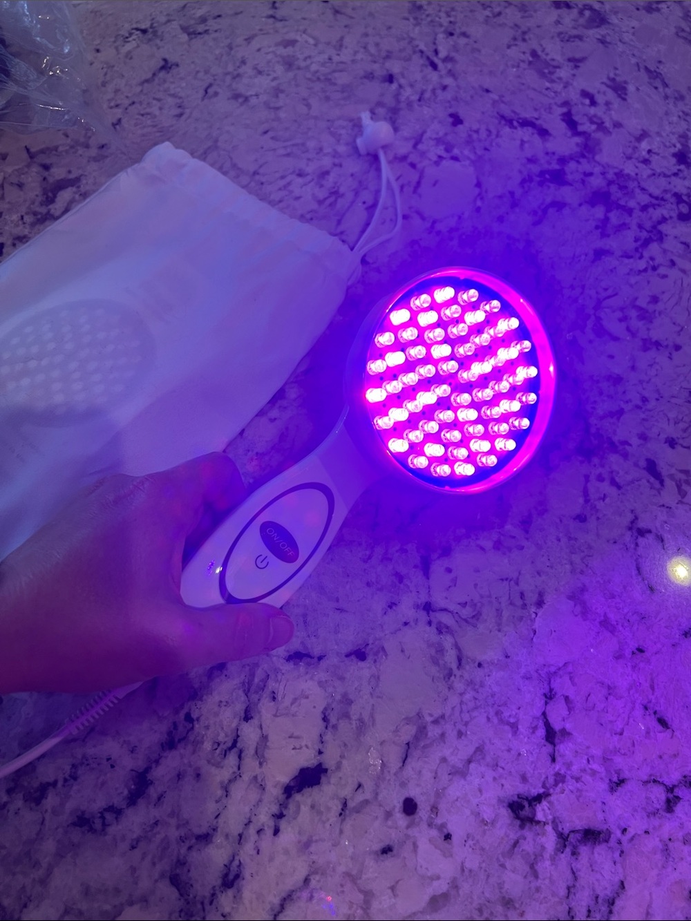 LED Red/Blue Light Therapy Handheld with Charger